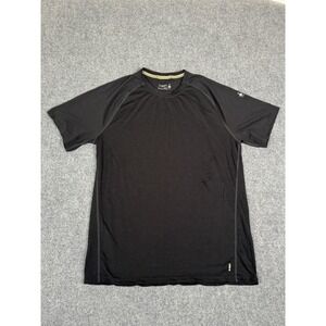 Smartwool 150 Merino Wool Shirt Mens Large Black Athleisure Gym Workout EUC